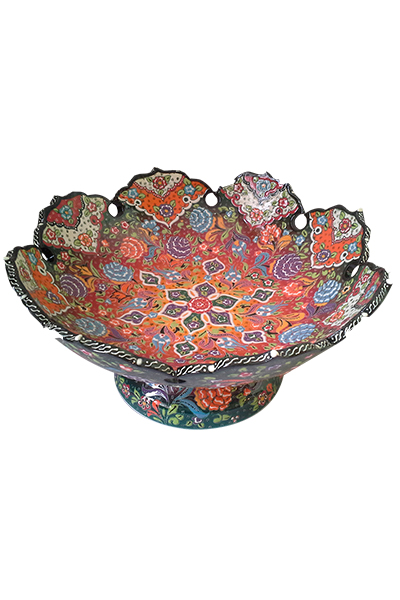 Relief Footed Bowl - 35 cm